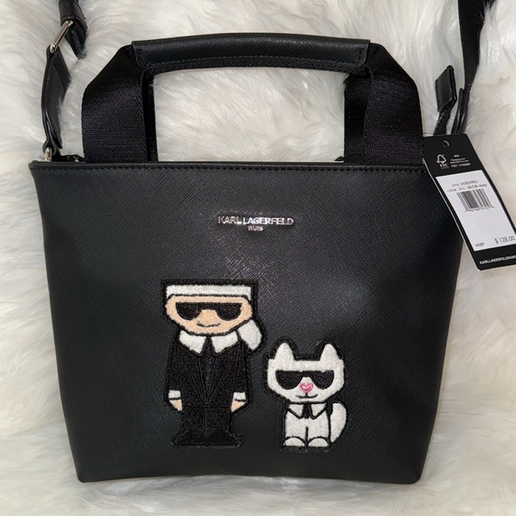 *SOLD* Karl Lagerfeld Paris Black Armored Crossbody bag NWT - Picture 4 of 16